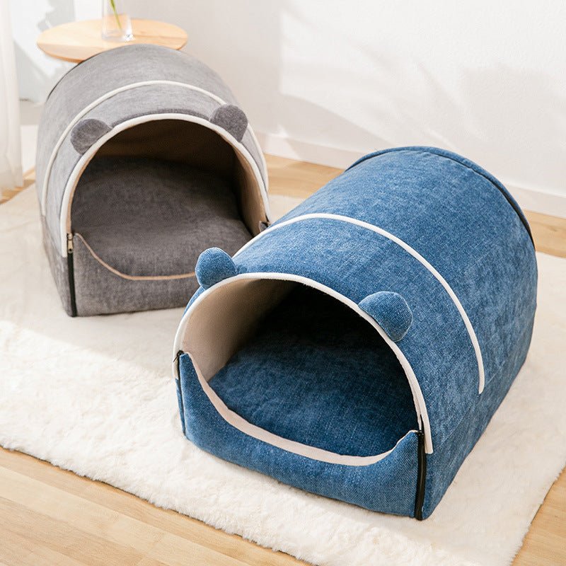 Removable And Washable House Type Enclosed Kennel - Pet Beds -  Trend Goods