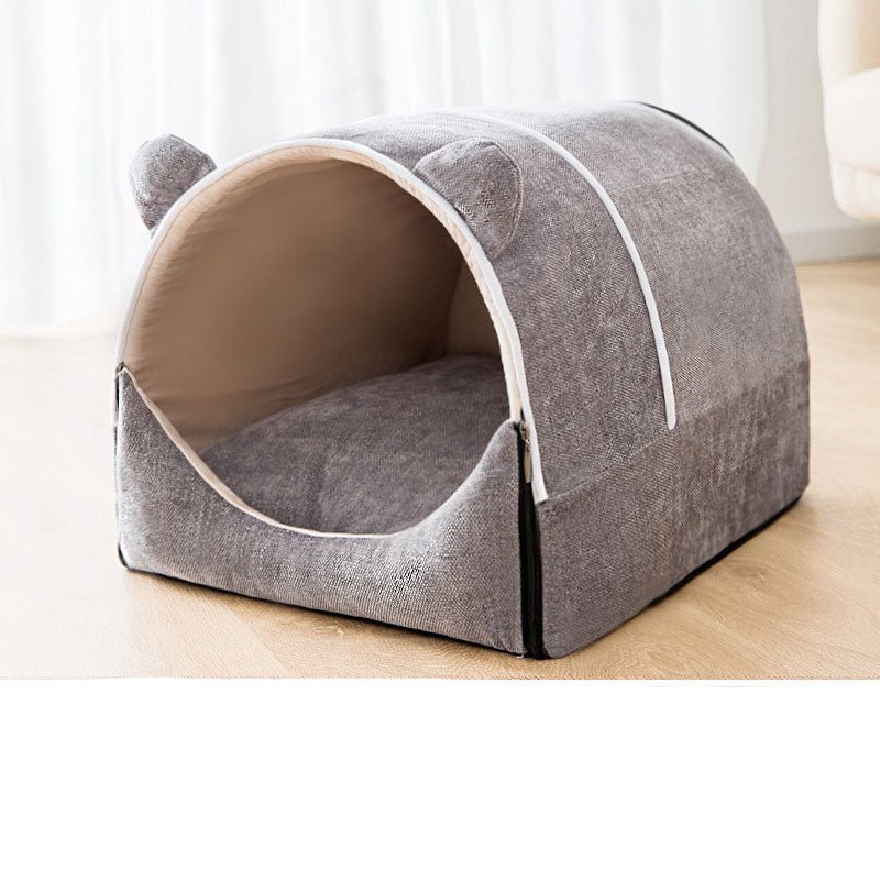 Removable And Washable House Type Enclosed Kennel - Pet Beds -  Trend Goods