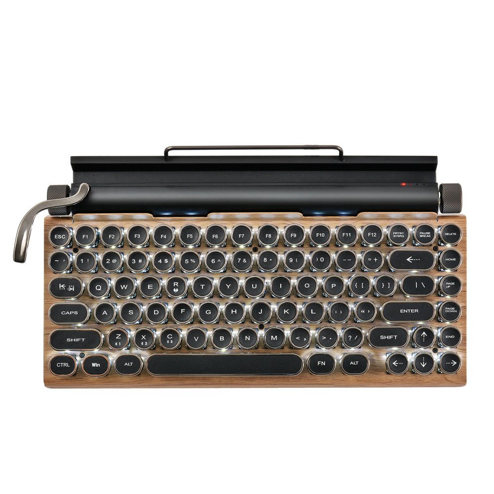 Retro Typewriter Bluetooth Mechanical Keyboard - Keyboards -  Trend Goods