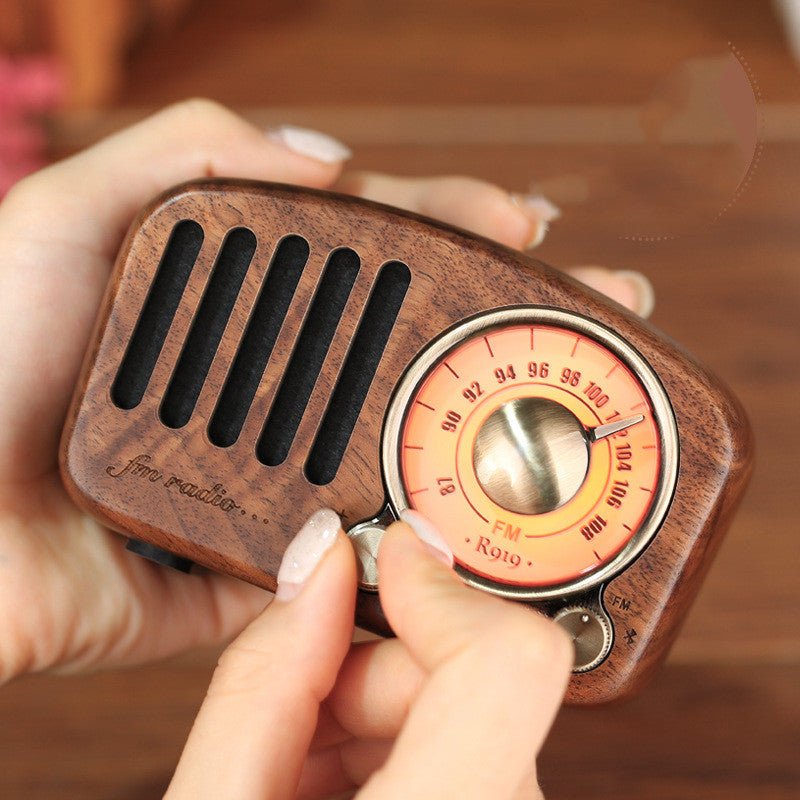 Retro wooden wireless mini speaker - Bluetooth Speakers -  Trend Goods