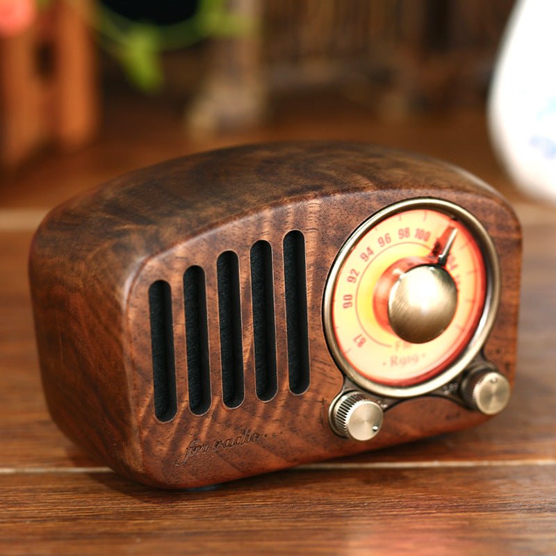 Retro wooden wireless mini speaker - Bluetooth Speakers -  Trend Goods