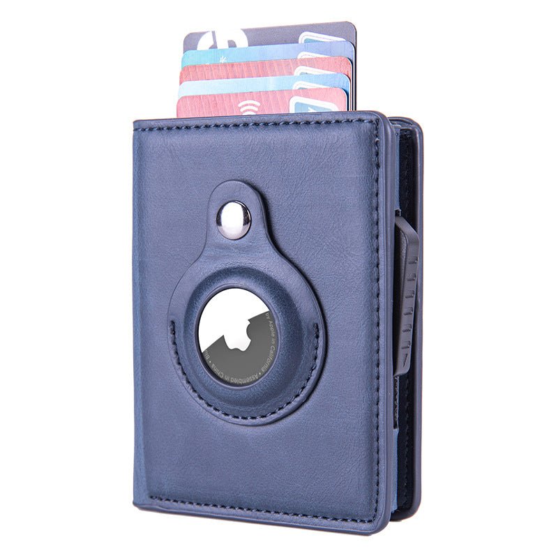 Rfid Card Holder Leather Slim Wallets Mini Wallets For Airtag - Wallets -  Trend Goods