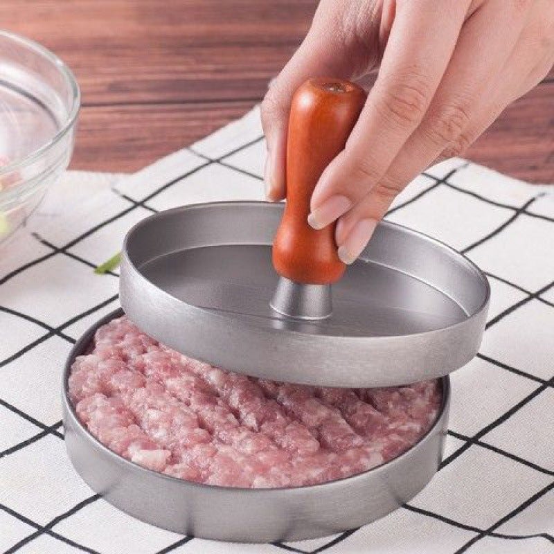 Round Burger Press Aluminum Alloy Burger Meat Beef Barbecue Burger Press - Kitchen Gadgets -  Trend Goods