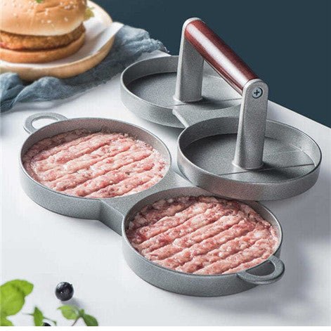 Round Burger Press Aluminum Alloy Burger Meat Beef Barbecue Burger Press - Kitchen Gadgets -  Trend Goods