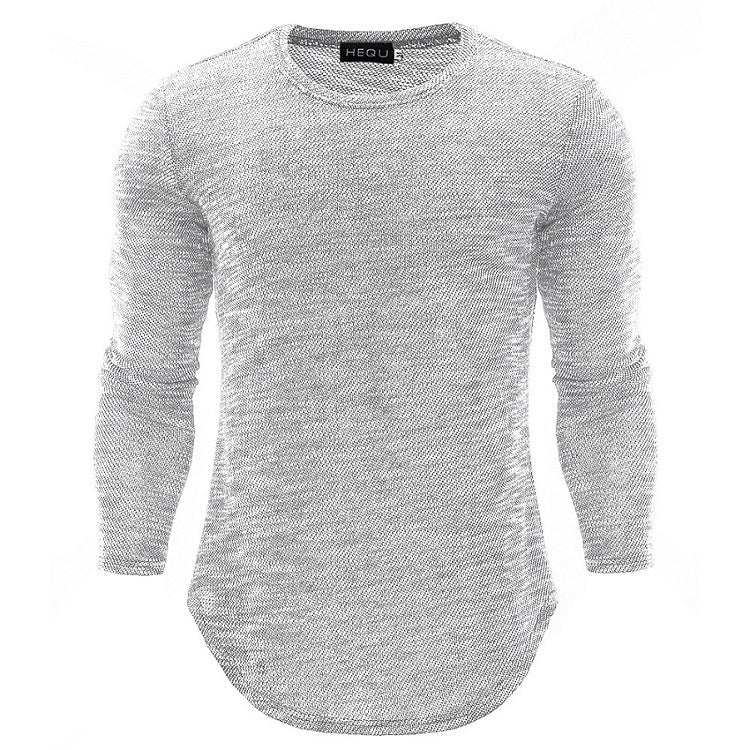 Round Neck Slim Long-sleeved Men's Sweatshirt - Sweatshirts -  Trend Goods