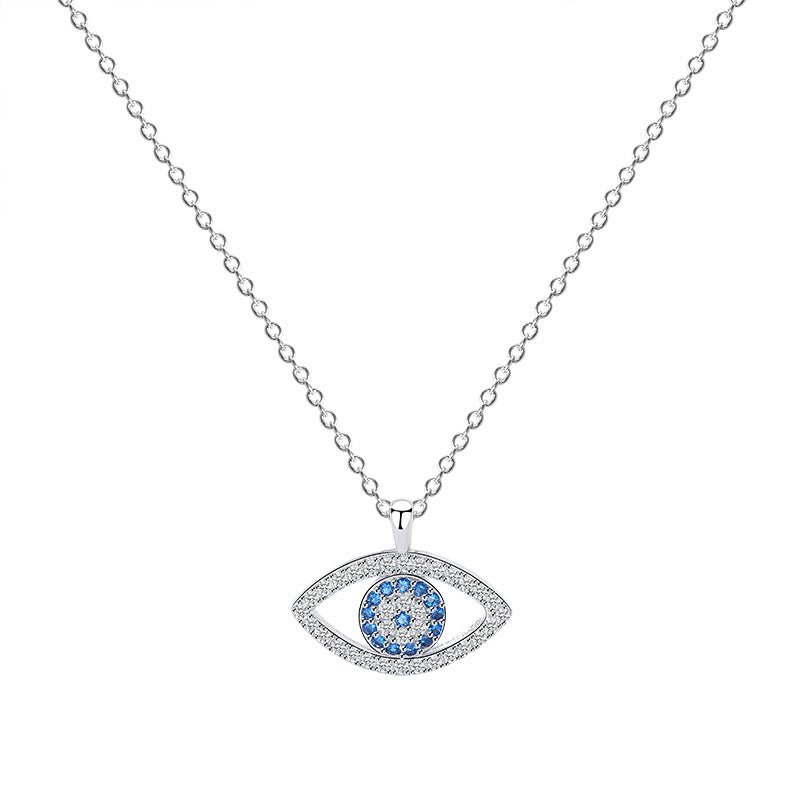 s925 Sterling Silver Jewelry Atmospheric Demon Eye Necklace Eye Pendant - Necklaces -  Trend Goods