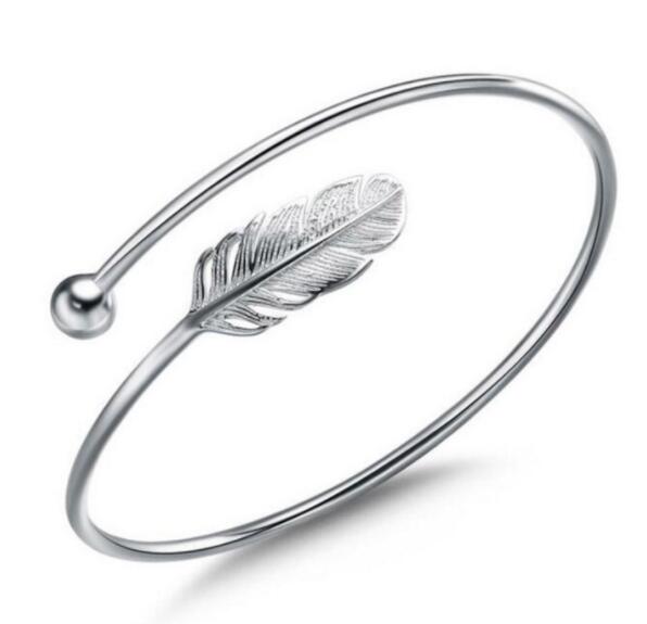 S925 Sterling Silver Leaf Bracelet - Bracelets -  Trend Goods