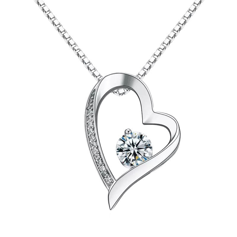 S925 Sterling Silver Pendant With Clover Diamond Necklace - Necklaces -  Trend Goods