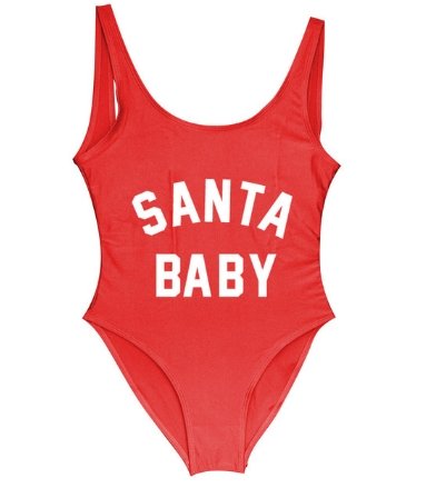 Santa Baby Swimwear Women One Piece Swimsuit - Swimwear -  Trend Goods