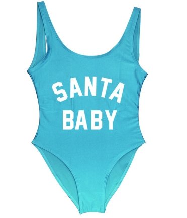 Santa Baby Swimwear Women One Piece Swimsuit - Swimwear -  Trend Goods