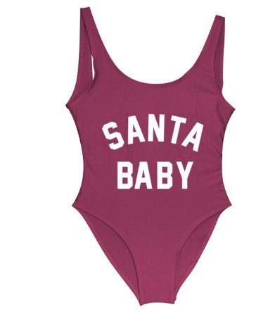 Santa Baby Swimwear Women One Piece Swimsuit - Swimwear -  Trend Goods