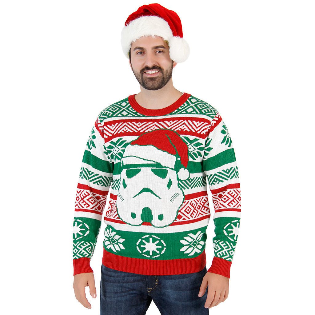 Santa Stormtroper Printed Christmas Clothes Pullover Sweater Couple Wear - Sweaters -  Trend Goods