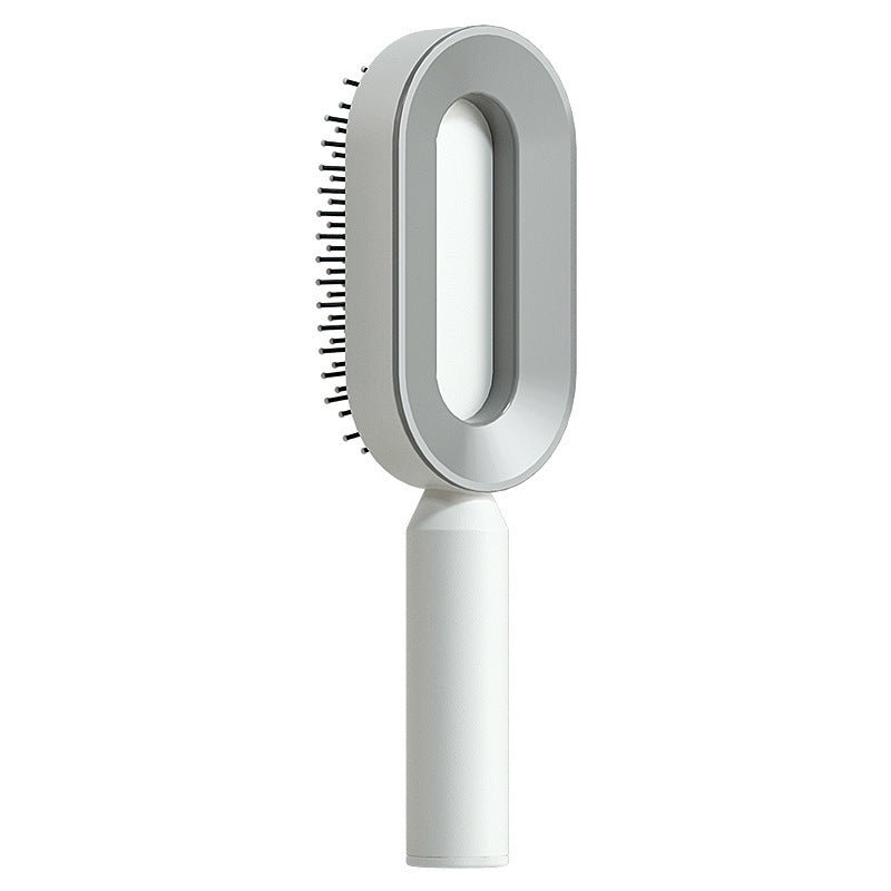 Self Cleaning Hair Brush One-key Cleaning Massage Anti-Static Hairbrush - Hair Brushes -  Trend Goods