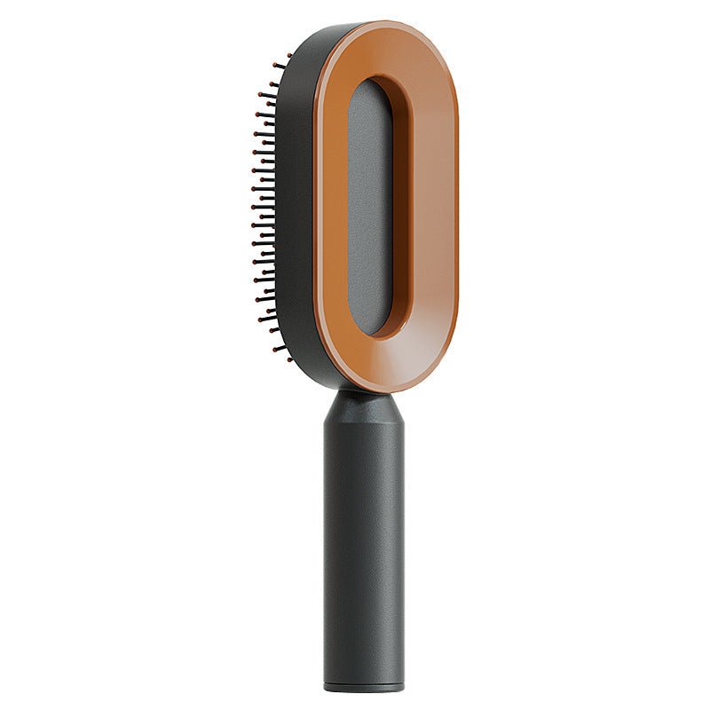 Self Cleaning Hair Brush One-key Cleaning Massage Anti-Static Hairbrush - Hair Brushes -  Trend Goods