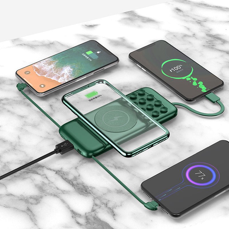 Self-contained Suction Cup Wireless Power Bank Digital Display - Power Banks -  Trend Goods