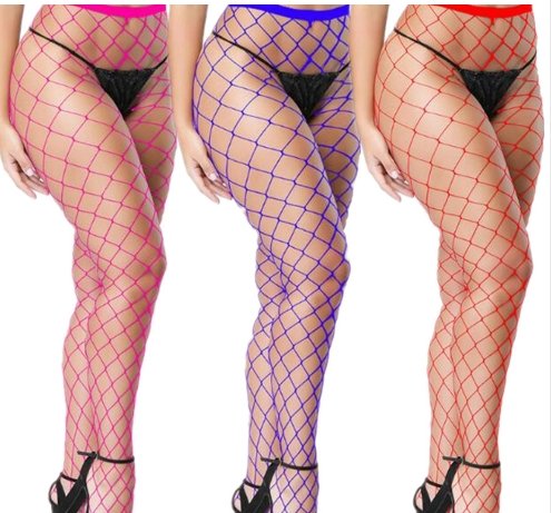 Big Grid Stockings Pantyhose Female High Elastic Pantyhose Mesh Fishnet Socks - Pantyhose -  Trend Goods