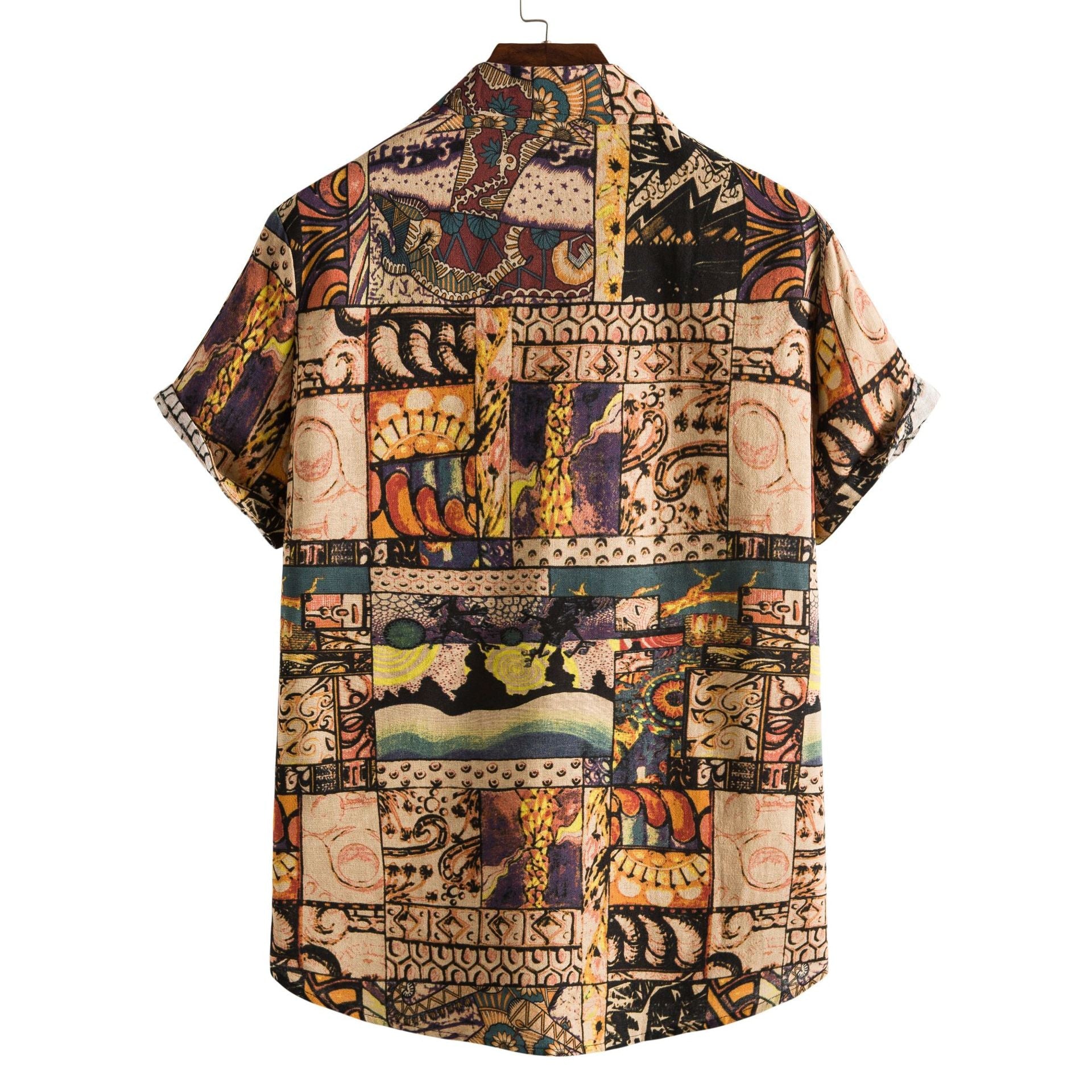 Shirt Printing Casual Men's Short-Sleeved Shirt - Shirts -  Trend Goods