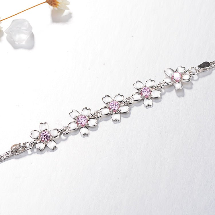 Simple cherry blossom bracelet fashion creative jewelry - Bracelets -  Trend Goods