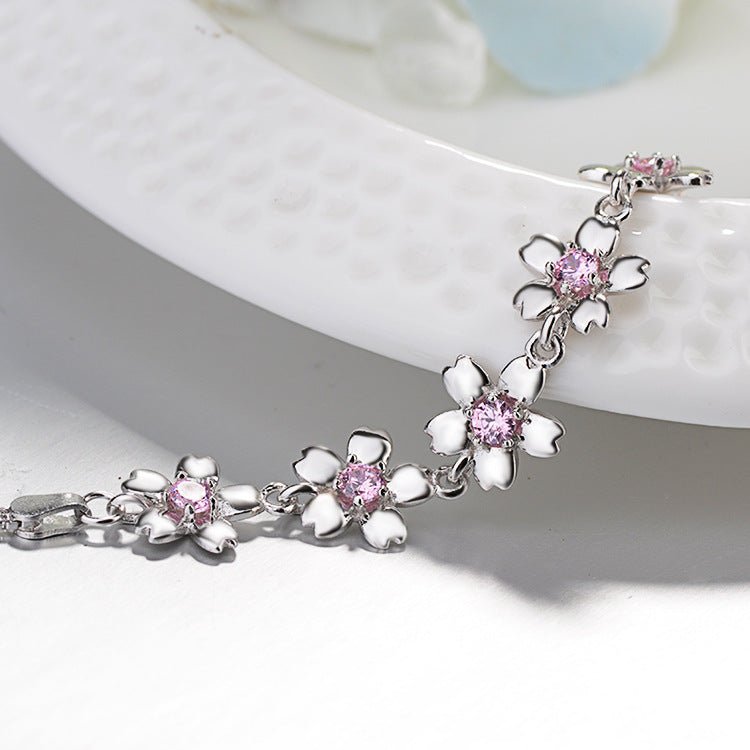 Simple cherry blossom bracelet fashion creative jewelry - Bracelets -  Trend Goods