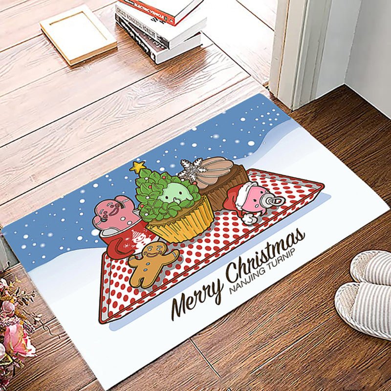 Simple Non-slip Christmas Printed Carpet Mat - Floor Mats -  Trend Goods