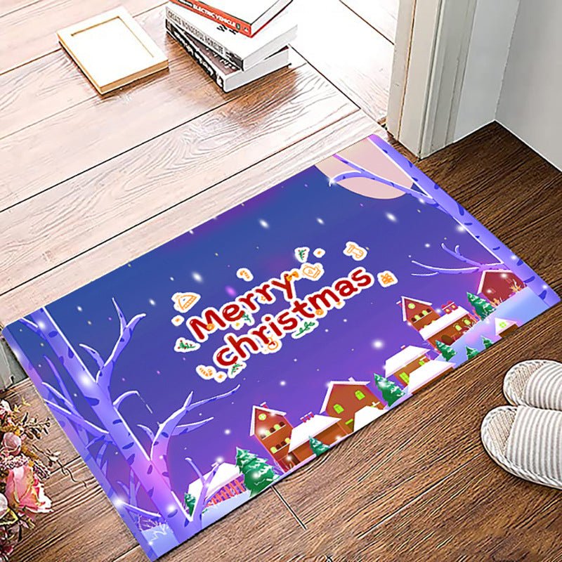 Simple Non-slip Christmas Printed Carpet Mat - Floor Mats -  Trend Goods