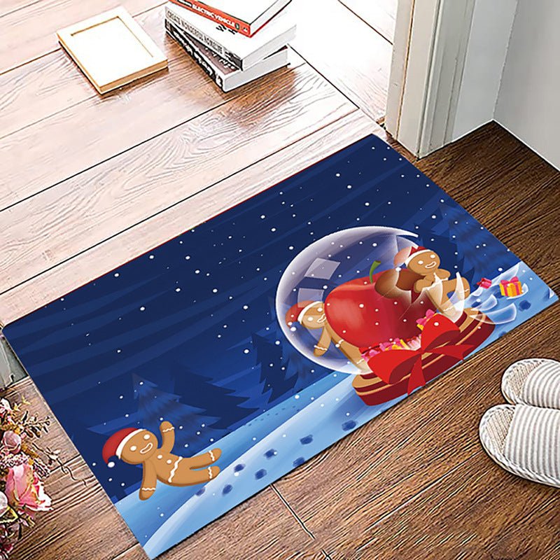 Simple Non-slip Christmas Printed Carpet Mat - Floor Mats -  Trend Goods