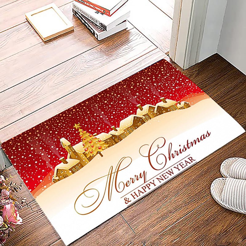 Simple Non-slip Christmas Printed Carpet Mat - Floor Mats -  Trend Goods