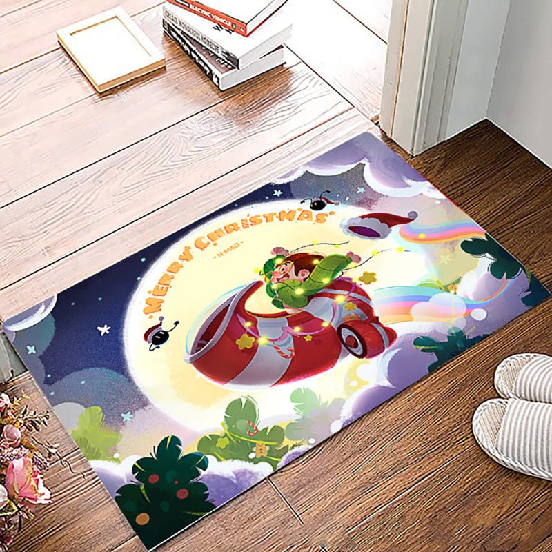 Simple Non-slip Christmas Printed Carpet Mat - Floor Mats -  Trend Goods