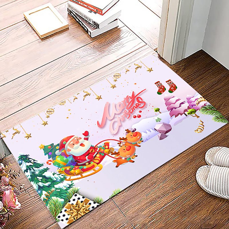 Simple Non-slip Christmas Printed Carpet Mat - Floor Mats -  Trend Goods