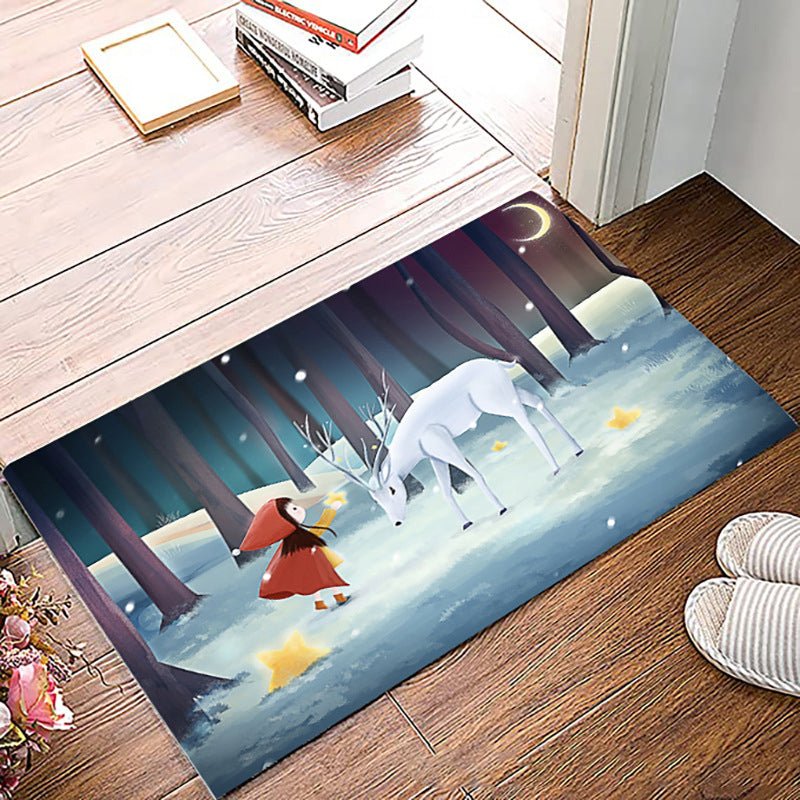 Simple Non-slip Christmas Printed Carpet Mat - Floor Mats -  Trend Goods