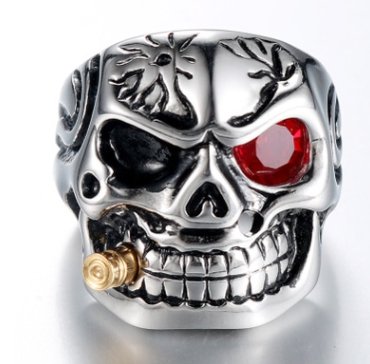 Skull Steel Ring Personalized Punk Men's Ring Jewelry - Rings -  Trend Goods