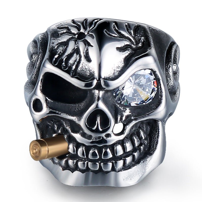 Skull Steel Ring Personalized Punk Men's Ring Jewelry - Rings -  Trend Goods