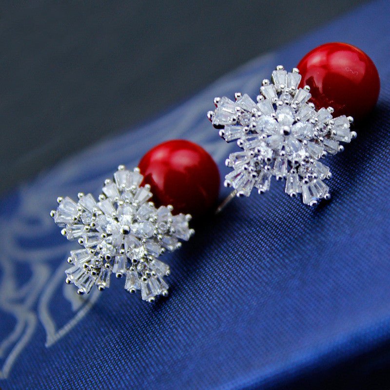 Snow pearl earrings - Earrings -  Trend Goods