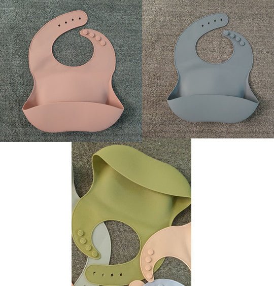 Soft Waterproof Silicone Baby Bib with Food Catcher, Baby Silicone Bib - Baby Bibs -  Trend Goods