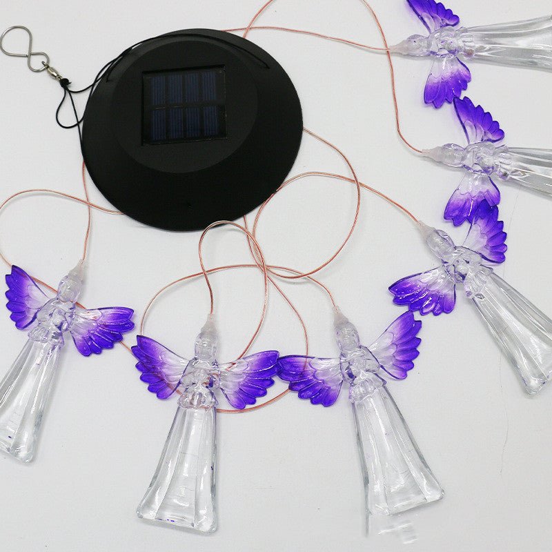 Solar Wind Chime Lamp Angel Outdoor Colorful Decoration - Lighting -  Trend Goods
