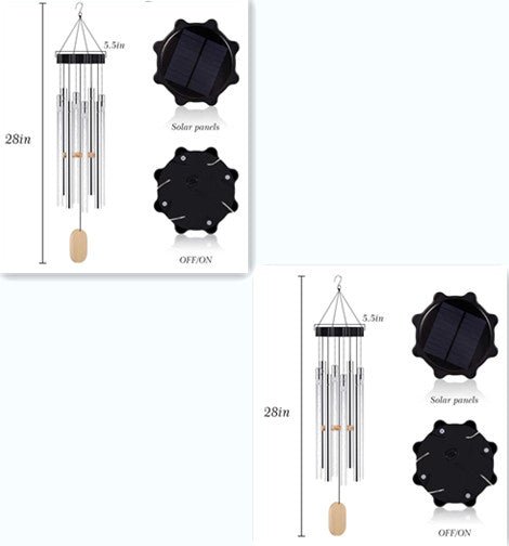 Solar wind chimes outdoor patio lamp - Lighting -  Trend Goods