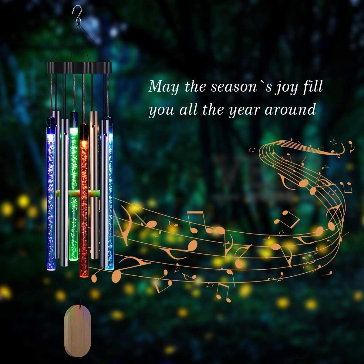 Solar wind chimes outdoor patio lamp - Lighting -  Trend Goods