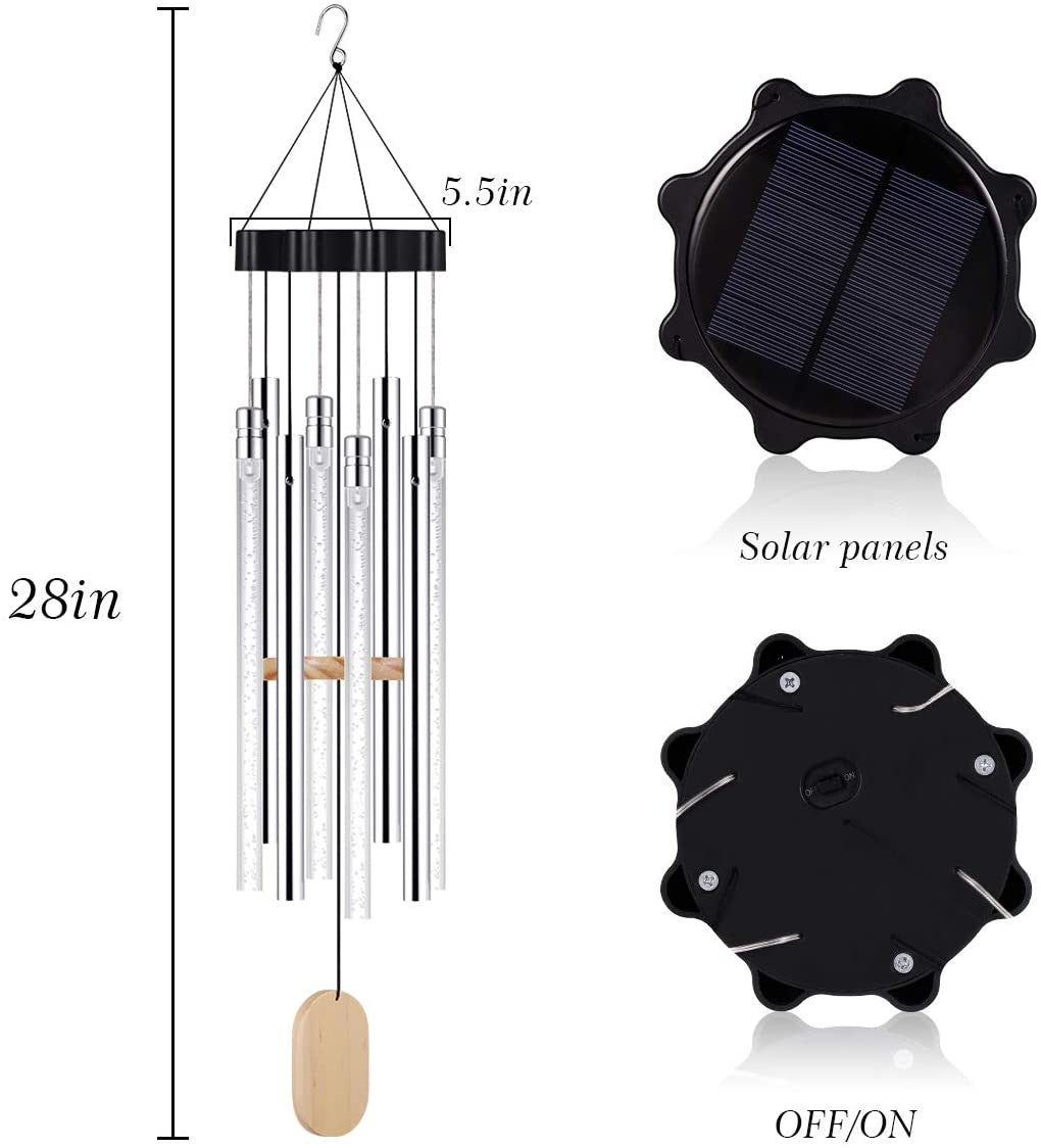 Solar wind chimes outdoor patio lamp - Lighting -  Trend Goods