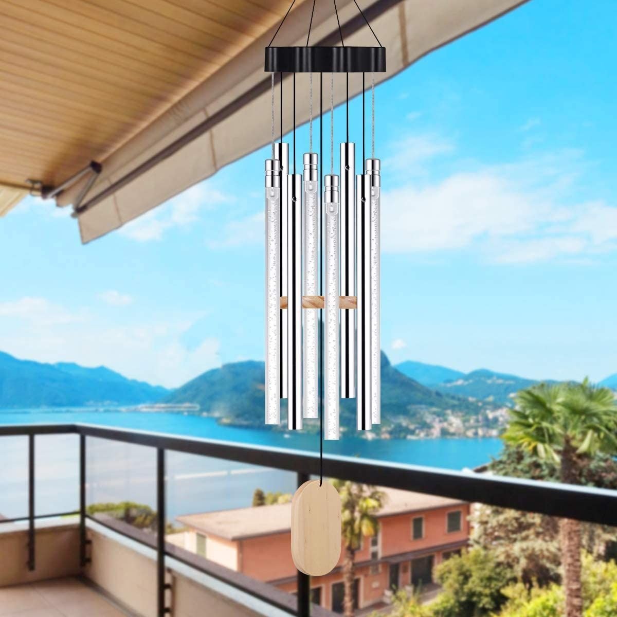 Solar wind chimes outdoor patio lamp - Lighting -  Trend Goods