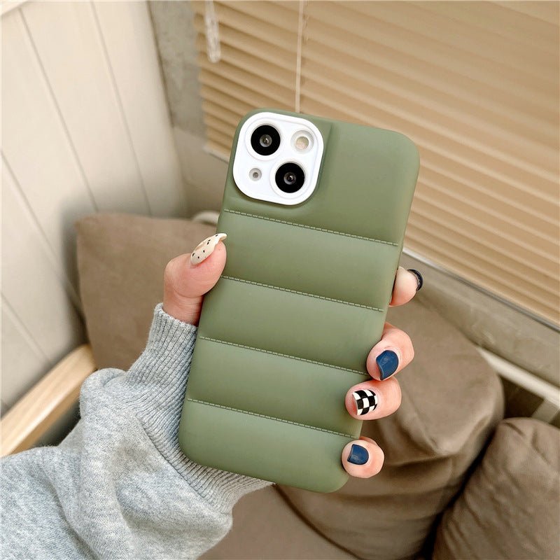 Solid Color Creative Down Jacket All-Inclusive Silicone Soft Shell for iphone - Phone Cases -  Trend Goods