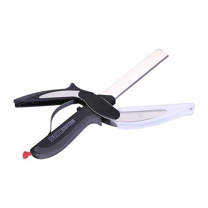 Stainless Steel Scissors Multifunctional Scissors Cutting Machine 2 In 1 Cutting Board Utility Knife - Kitchen Gadgets -  Trend Goods