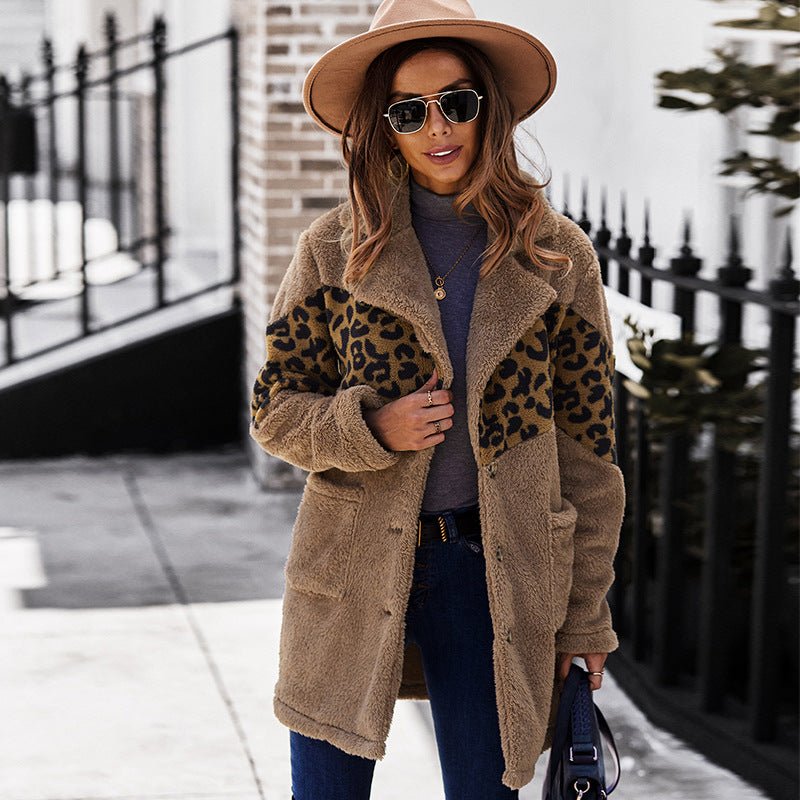 Stitching Fur Coat Winter Long Coat - Coats -  Trend Goods