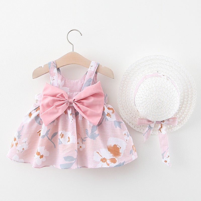 Summer Baby Vest Skirt Princess Dress With Big Bow Flower Skirt - Baby Clothing -  Trend Goods