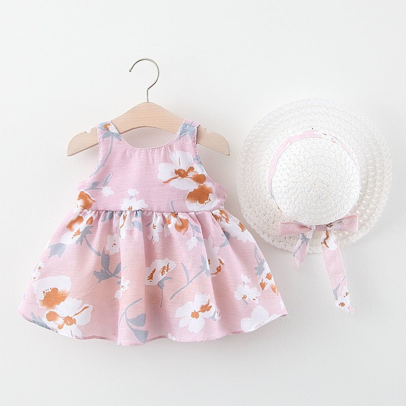 Summer Baby Vest Skirt Princess Dress With Big Bow Flower Skirt - Baby Clothing -  Trend Goods