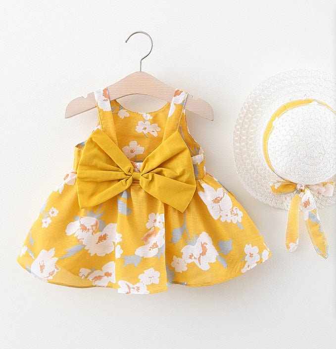 Summer Baby Vest Skirt Princess Dress With Big Bow Flower Skirt - Baby Clothing -  Trend Goods