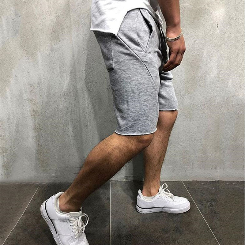 summer mens gym sports sport grey shorts for men - Shorts -  Trend Goods