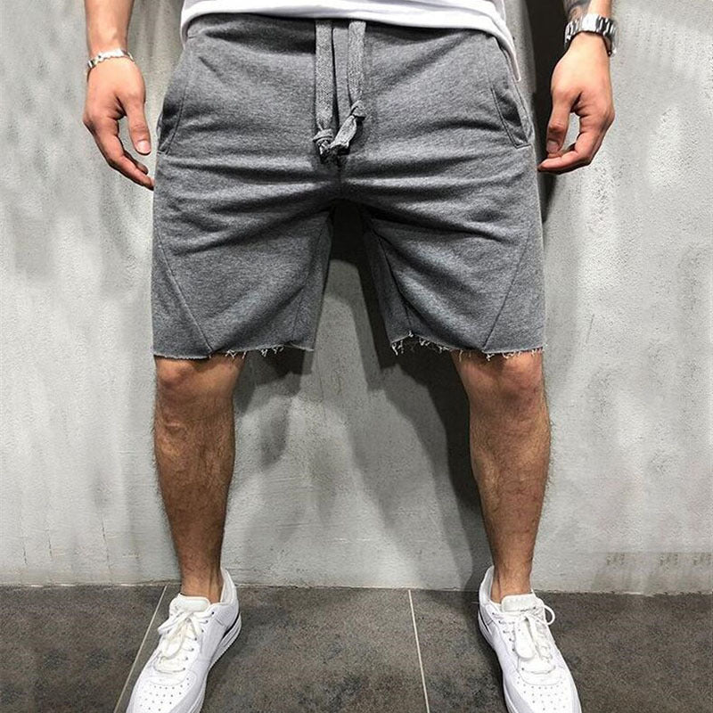 summer mens gym sports sport grey shorts for men - Shorts -  Trend Goods