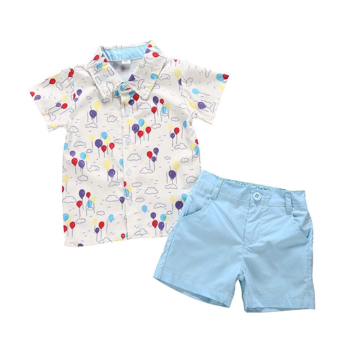 Summer Short-sleeved Cartoon Shirt And Shorts Two-piece Children's Suit - Clothing Sets -  Trend Goods