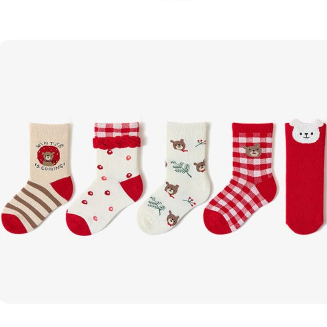 Sweet And Cute Bear Children's Warm Socks - Socks -  Trend Goods