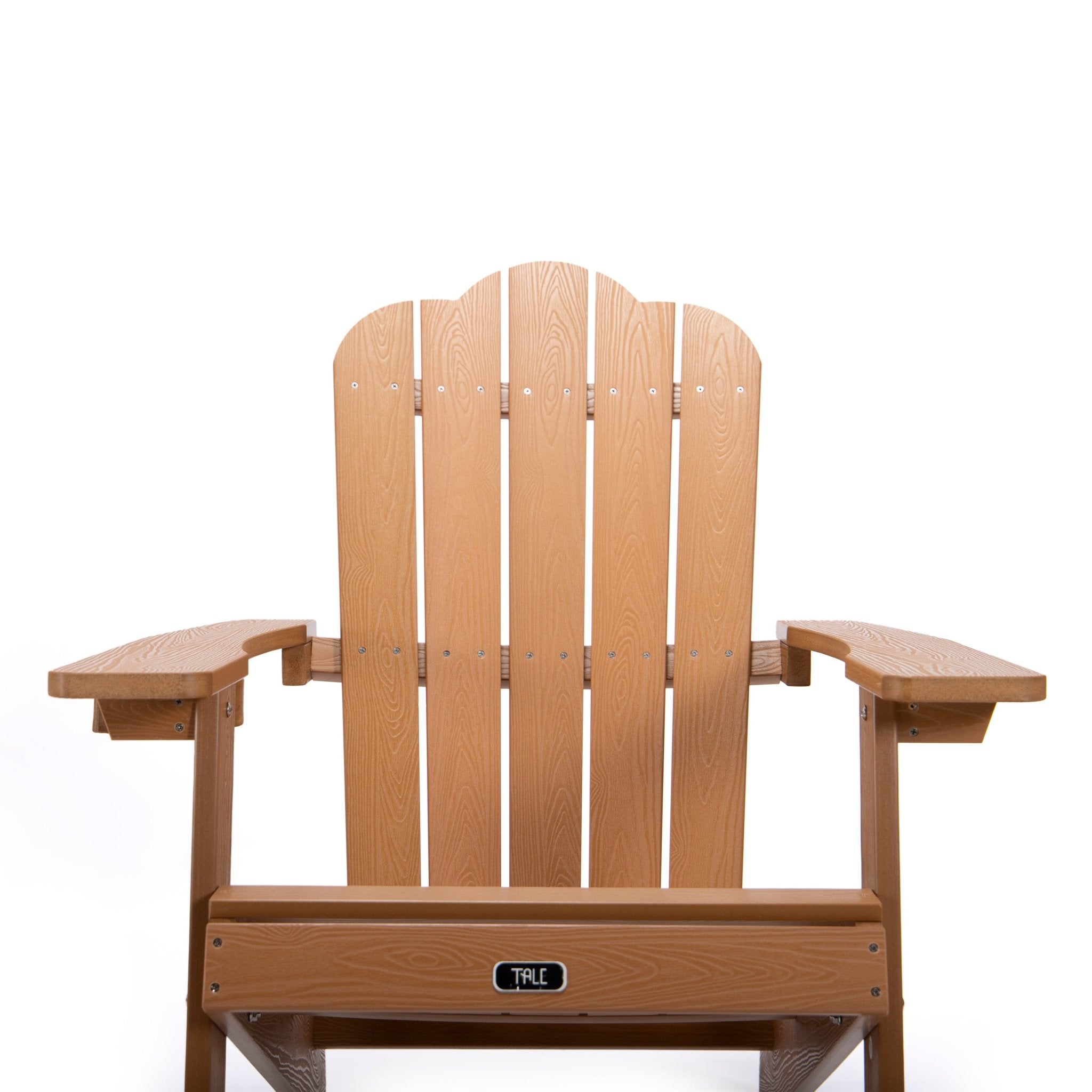 TALE Adirondack Chair Outdoor Furniture Painted Seating With Cup Holder All-Weather Fade-Resistant Plastic Wood - Outdoor Chairs -  Trend Goods